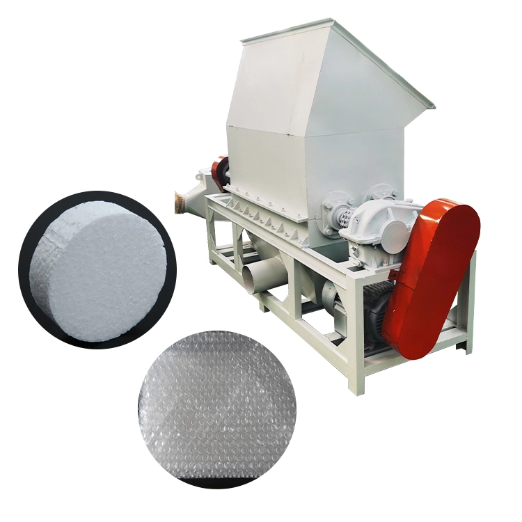 Industrial Electric Plastic Foam Crushing Crusher Polyurethane EPS Styrofoam Screw Compactor Hot Melt Recycling Machine