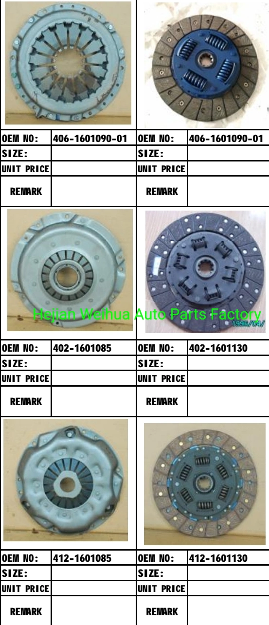 Lada Car Clutch Disc Clutch Coverwall Clutch Disc Plate