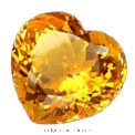 Loose Gemstone Heart Shape Citrine for Jewelry