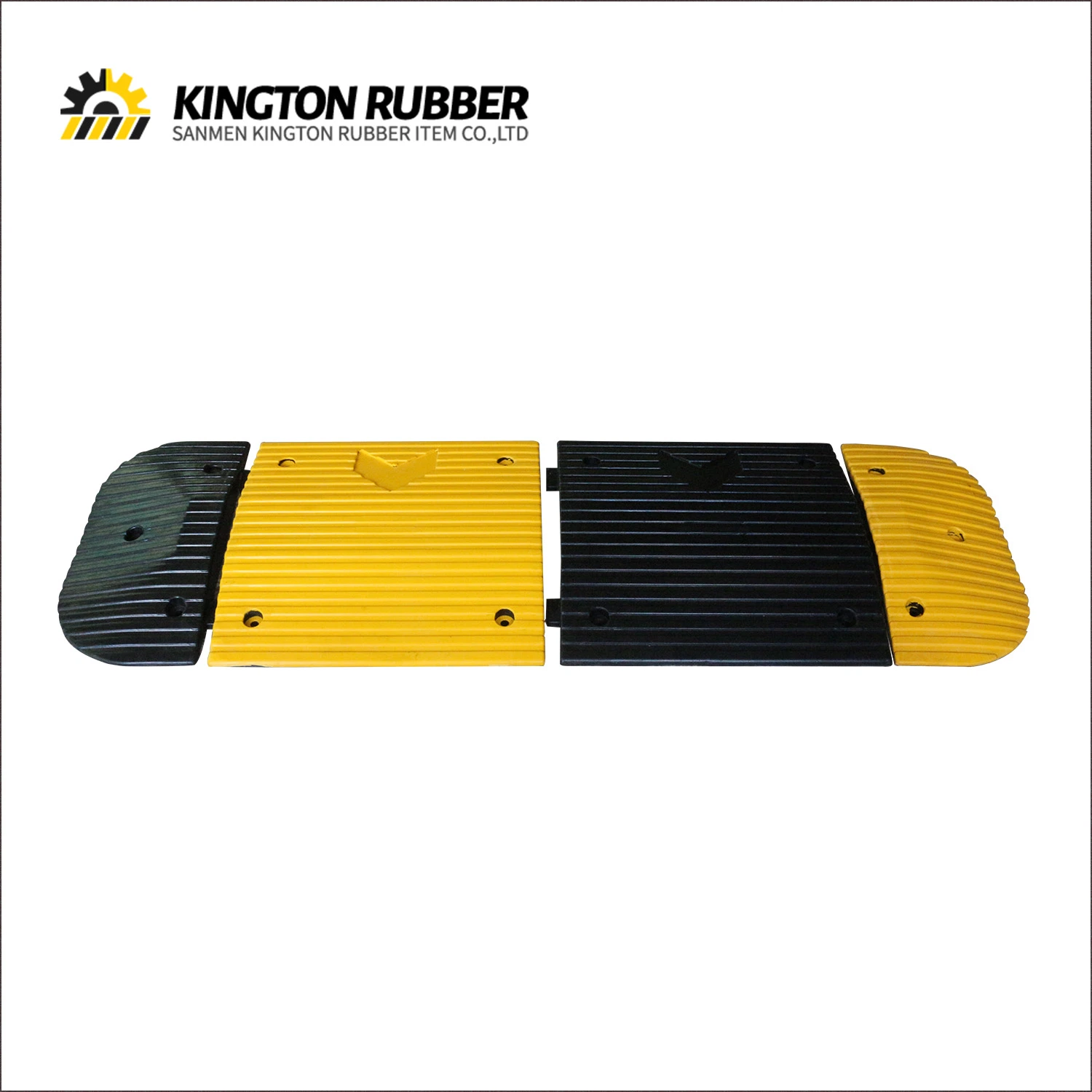 Buena calidad Reflective Visual Rubber Speed Hump para la deceleración del automóvil