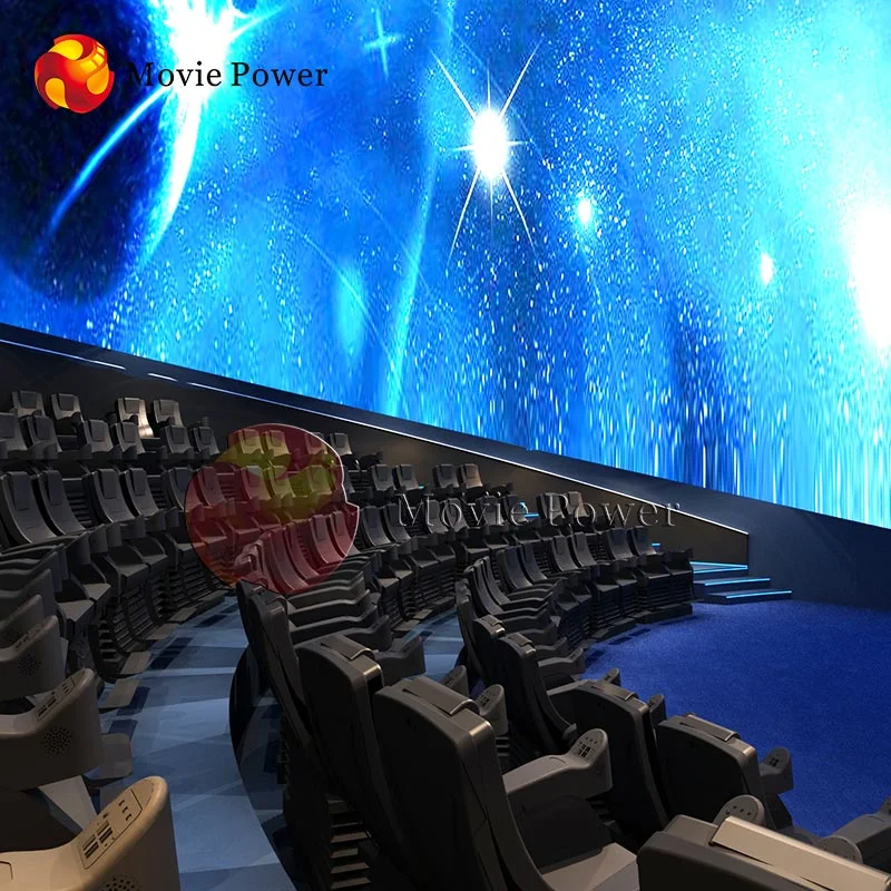 Amusement Theme Park Totally Immersive Dome Cinema 4D Motion Cinema Seat Equipment