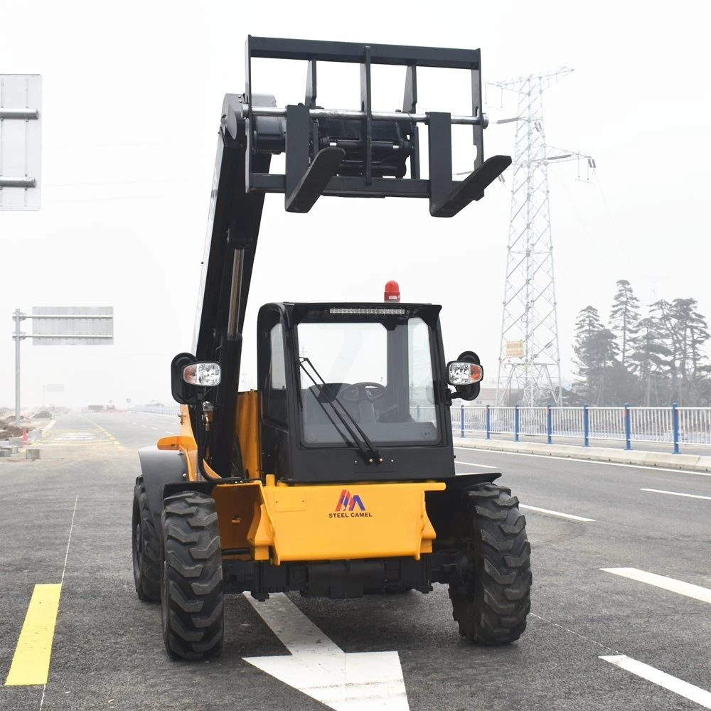 Steel Camel 3ton Telescopic Forklift 4X4 Telehandler with Platform for Sale