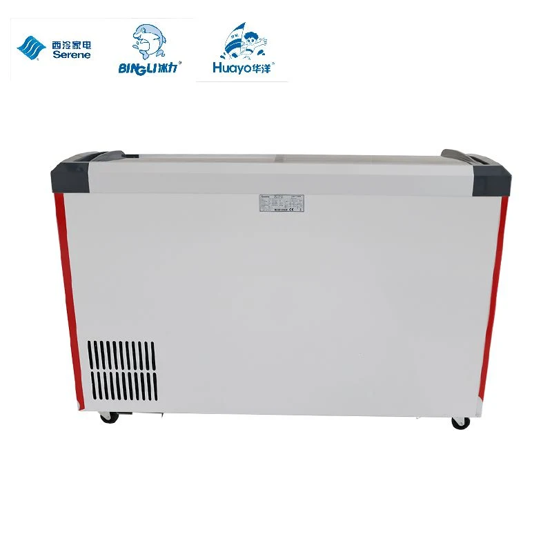 Manufacturer Bestseller Commercial Freezer Quick-Frozen Food Horizontal Freezer with Free Refrigerator Freezer Parts