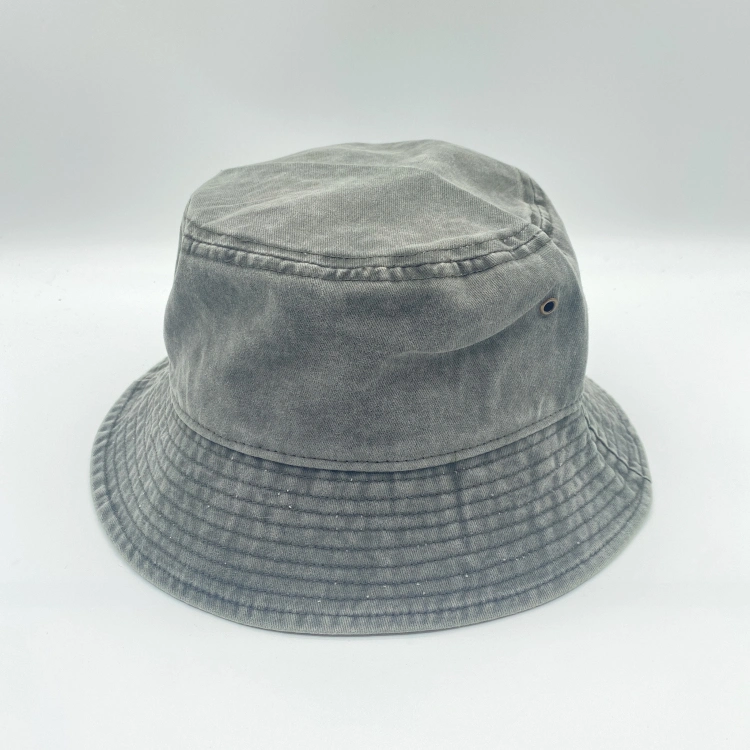 Wholesale/Supplier Unisex Outdoor Colour Adjustable Washed Women Custom Cotton Cap Foldable Fisherman Bucket Hats