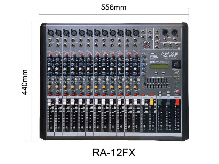 Double Effect Audio Mixer Big Console for Sound Engineering