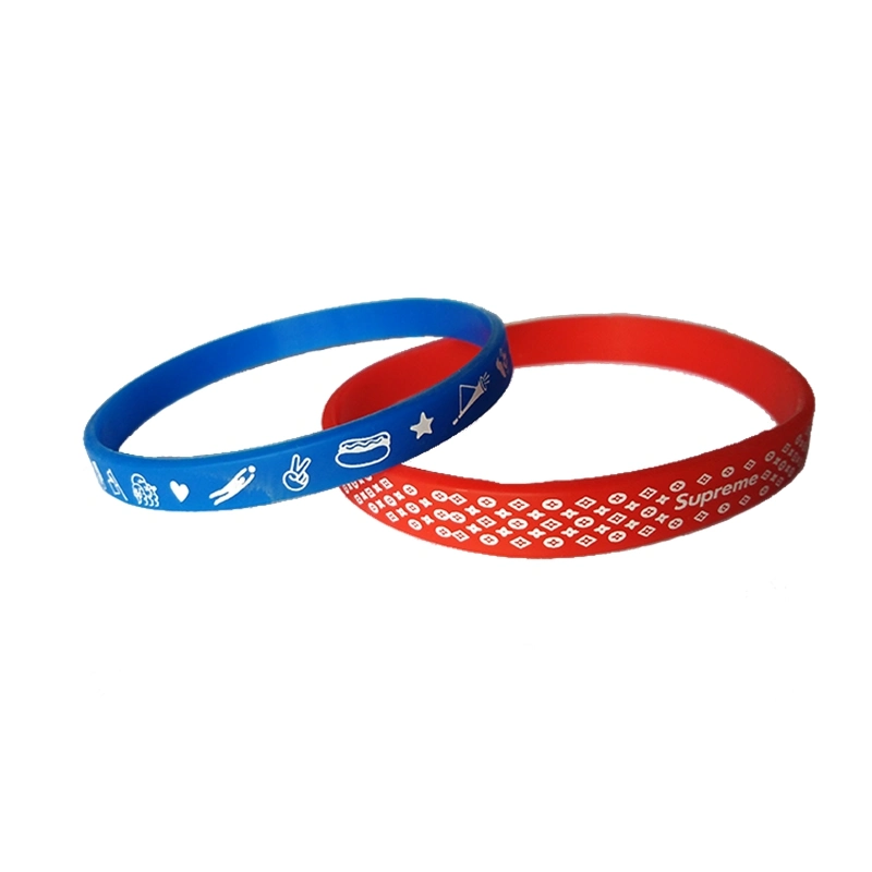 Bracelet en silicone de taille personnalisée/Logo de gros de produits à base de silicone