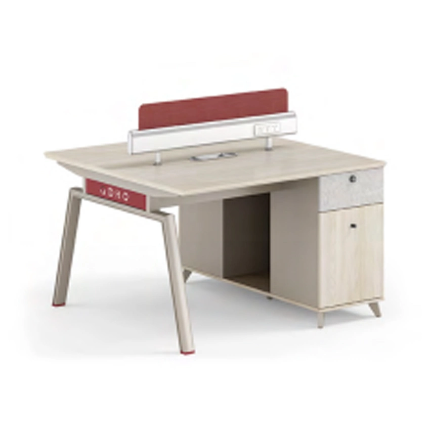 Mobilier moderne poste de travail en bois personnel Bureau Table modulaire 4 sièges Partition