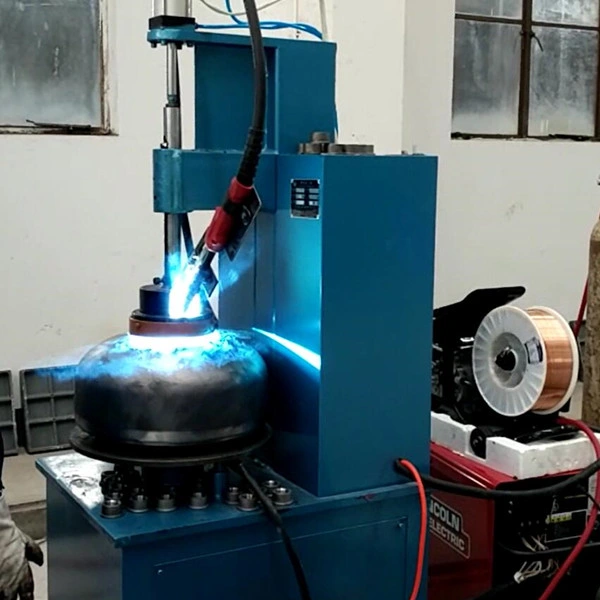 Semi Auto Valve Base Automatic Welding Fixture for LPG Gas Cylinder Production Line