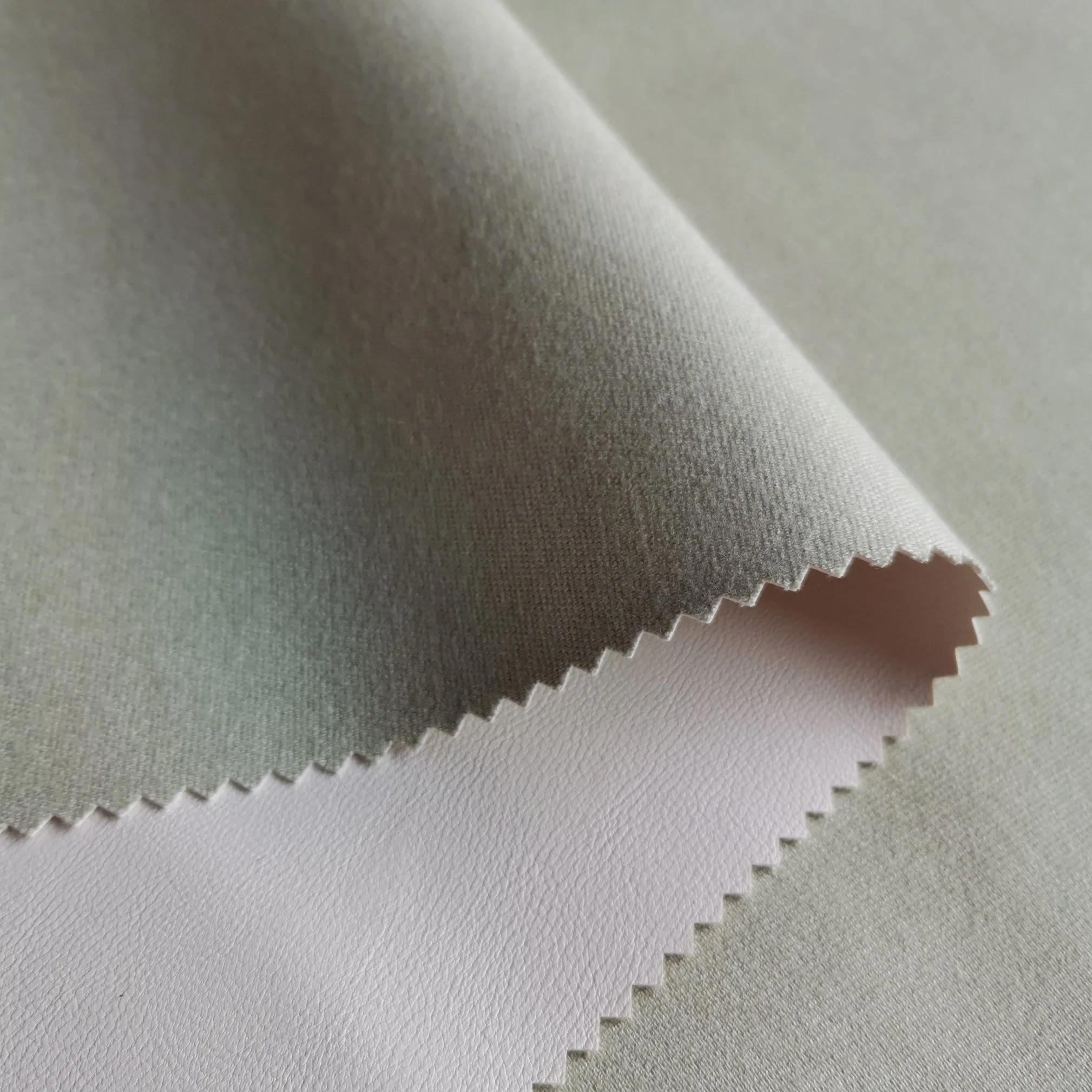 Soft Synthetic PU Leather with Viscose Backing Fabric for Garment