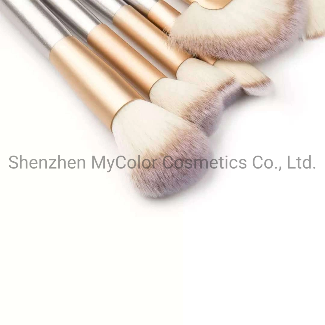 18PCS Комплект для макияжа Vegan Профессиональная премиальная синтетическая волоса Kabuki Косметические средства для губ с порошком для ресниц