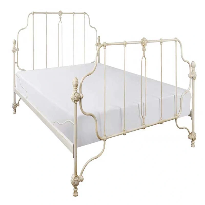 French Minimalist Home Dormitory Vintage Bed