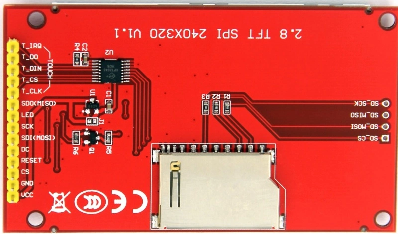 2.8 Inch TFT Touch LCD Screen Spi Driver Board Display Module Resolution 240*320