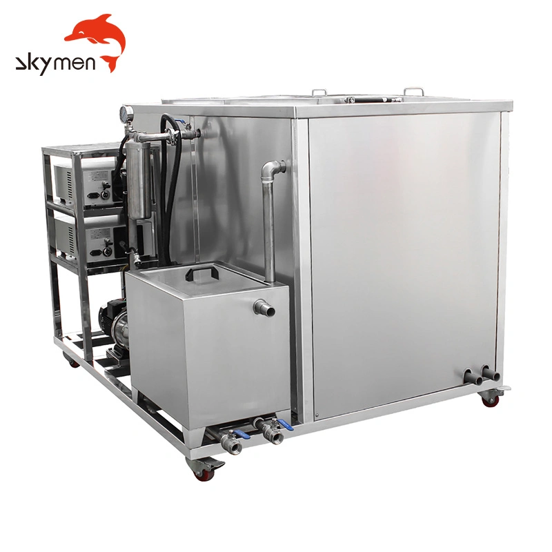 High quality/High cost performance  Large Double Tanks Ultrasonic Cleaner Equipment with Filtering and Drying System for Industrial Manufacture 100L