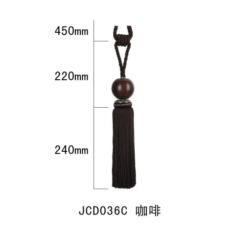 Jarcar Chinese Design Wooden Material Tassels for Curtains Handmade Tassels Tieback Curtain Accessories Fringe Tassels Blind Tassels