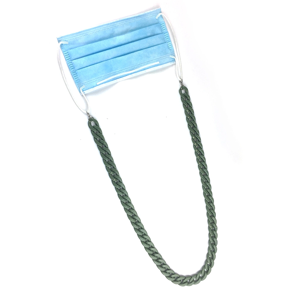 Fashion Adult Face Masking Holder Necklace Acrylic Masking Lanyard Chain