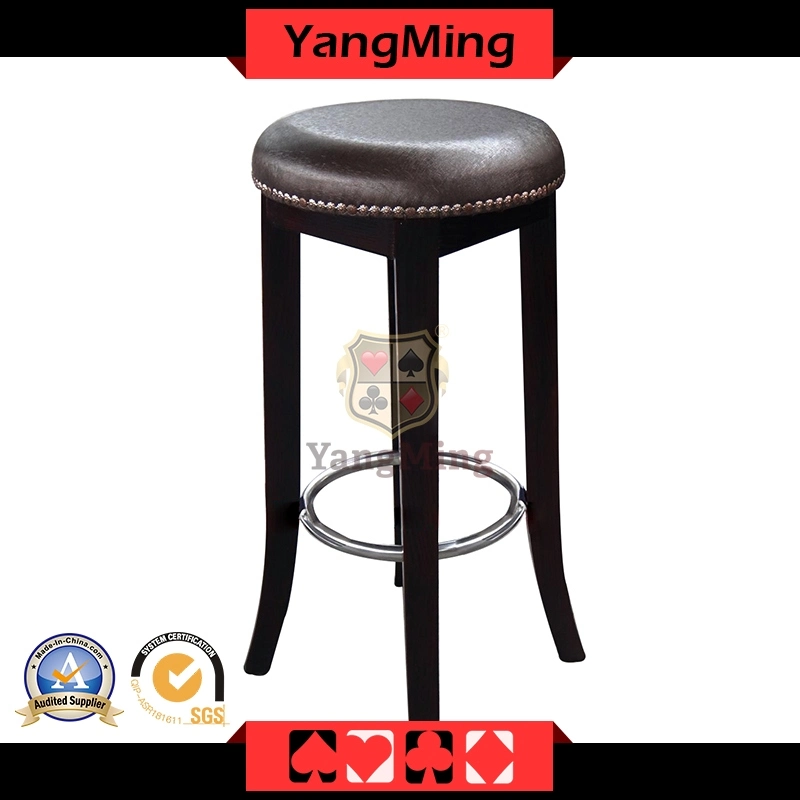 Casino Wood Chair Micro - Fiber Leather Ash Wood Roulette Casino Poker Table Dedicated Use Ym-Dk07