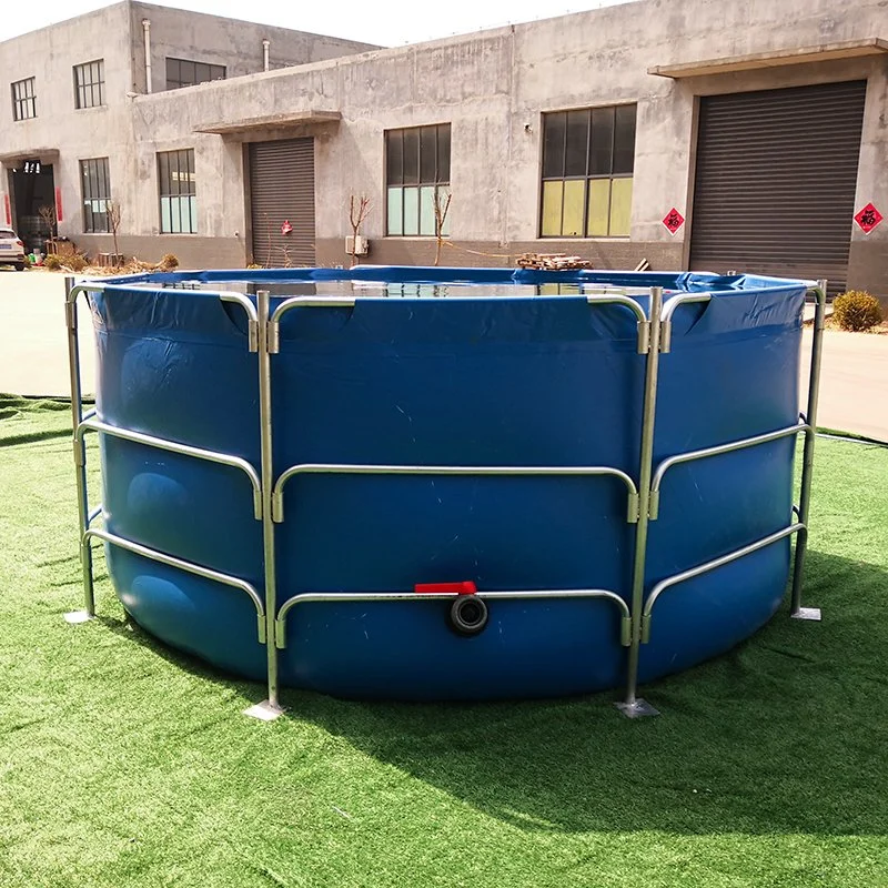 Wide Application Range Large Storage Capacity Foldable and Environmentally Friendly PVC Tarpaulin Steel Pipe Bracket Fish Pond