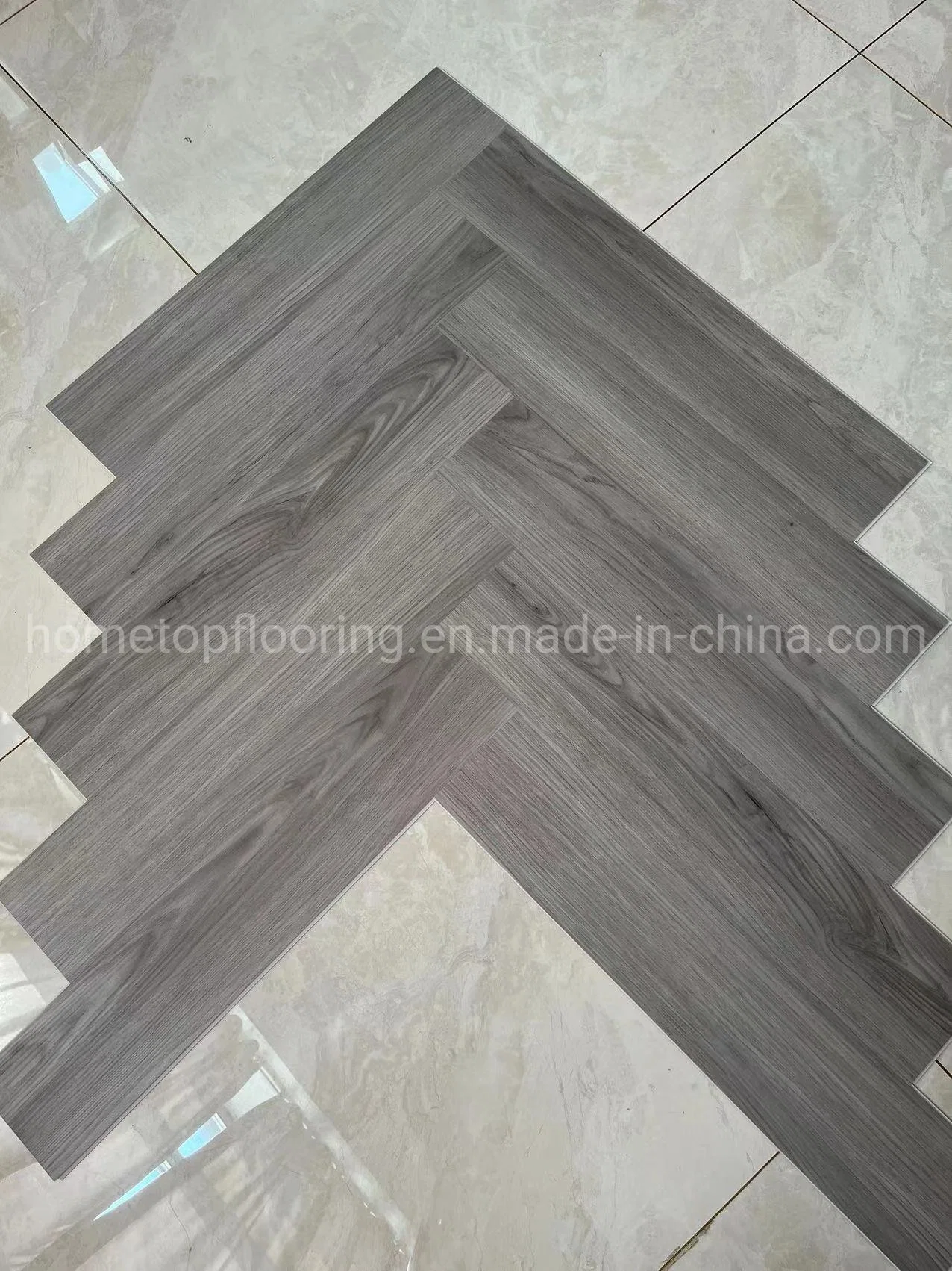 Chino Fabricante Herringbone SPC Suelo Vinyl plástico Piso de Madera Material