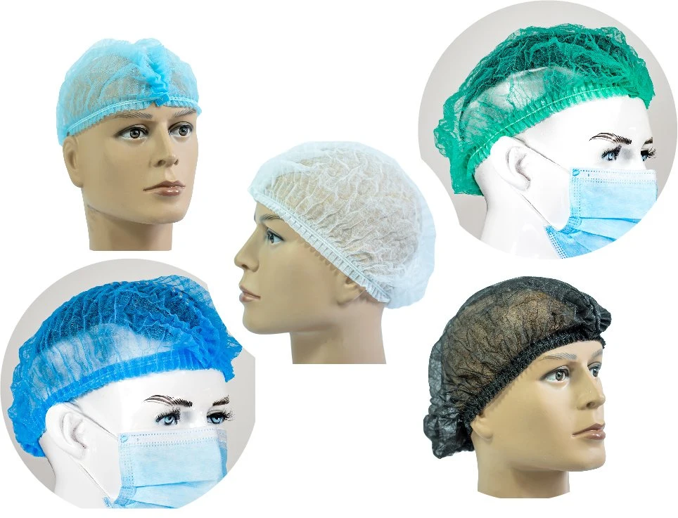 Directamente de fábrica Non-Woven desechables Tratamiento quirúrgico/medico y dental o de enfermería de la tapa de la mafia Hair Clip Net