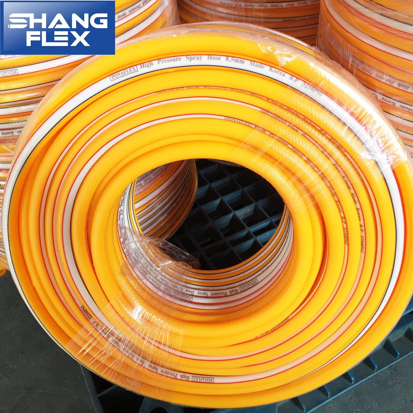 8.5mm 10mm Yellow High Pressure Air Sprayer Hose for Fire Fighting