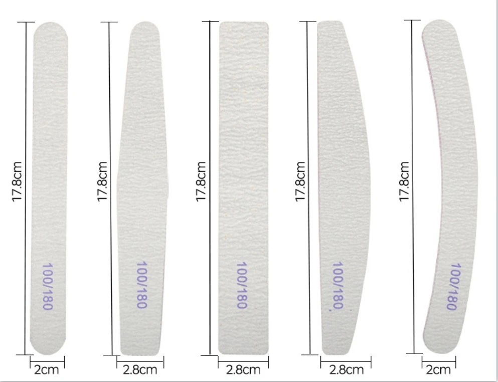 High quality/High cost performance  Durable Abrasive Zabra Grit 100 180 Nail File