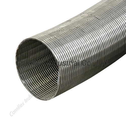 Metal 304 Stripwound Flexible Hose, Stainless Steel Flex Exhaust Pipe#