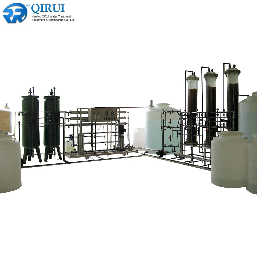 QIRUI industrielles de grande taille et la purification de l'équipement de traitement des eaux d'Osmose Inverse l'eau pure de l'équipement périphérique RO EDI ultra-filtration