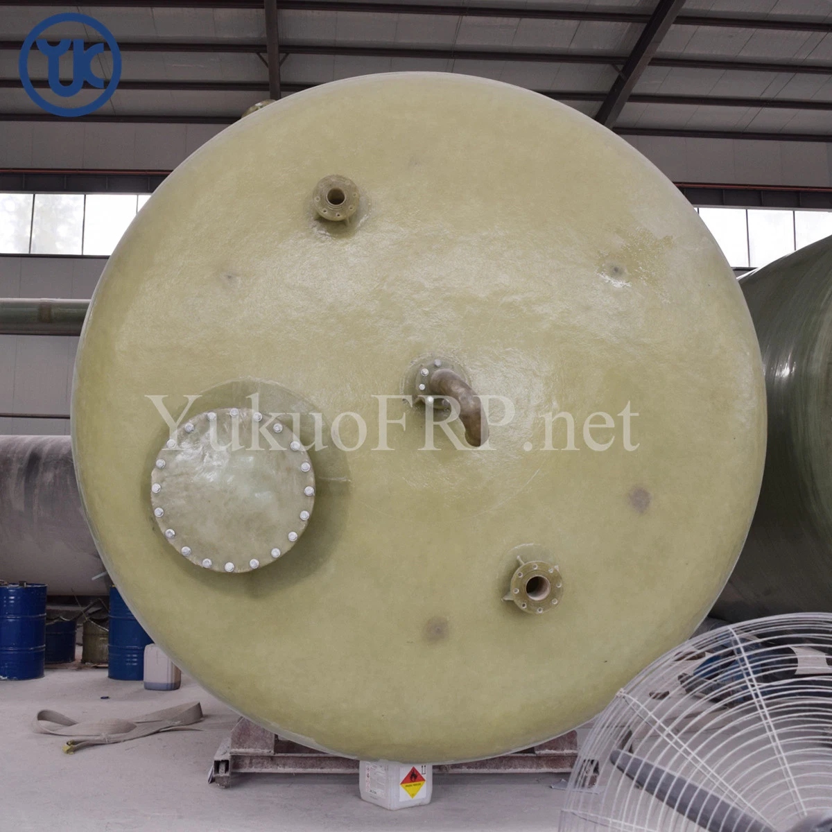 High Quality Wear Resistant FRP Round Container GRP Container Chemical Industry