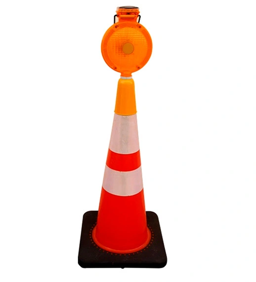 PVC-Sicherheitskegel 47cm Orange Reflektierende Straßenkegel