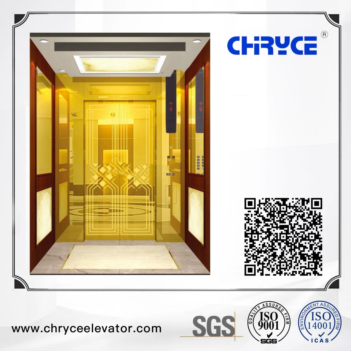 House Villa Elevator Lift Elevator Traction Machine Mrl Elevator Lift