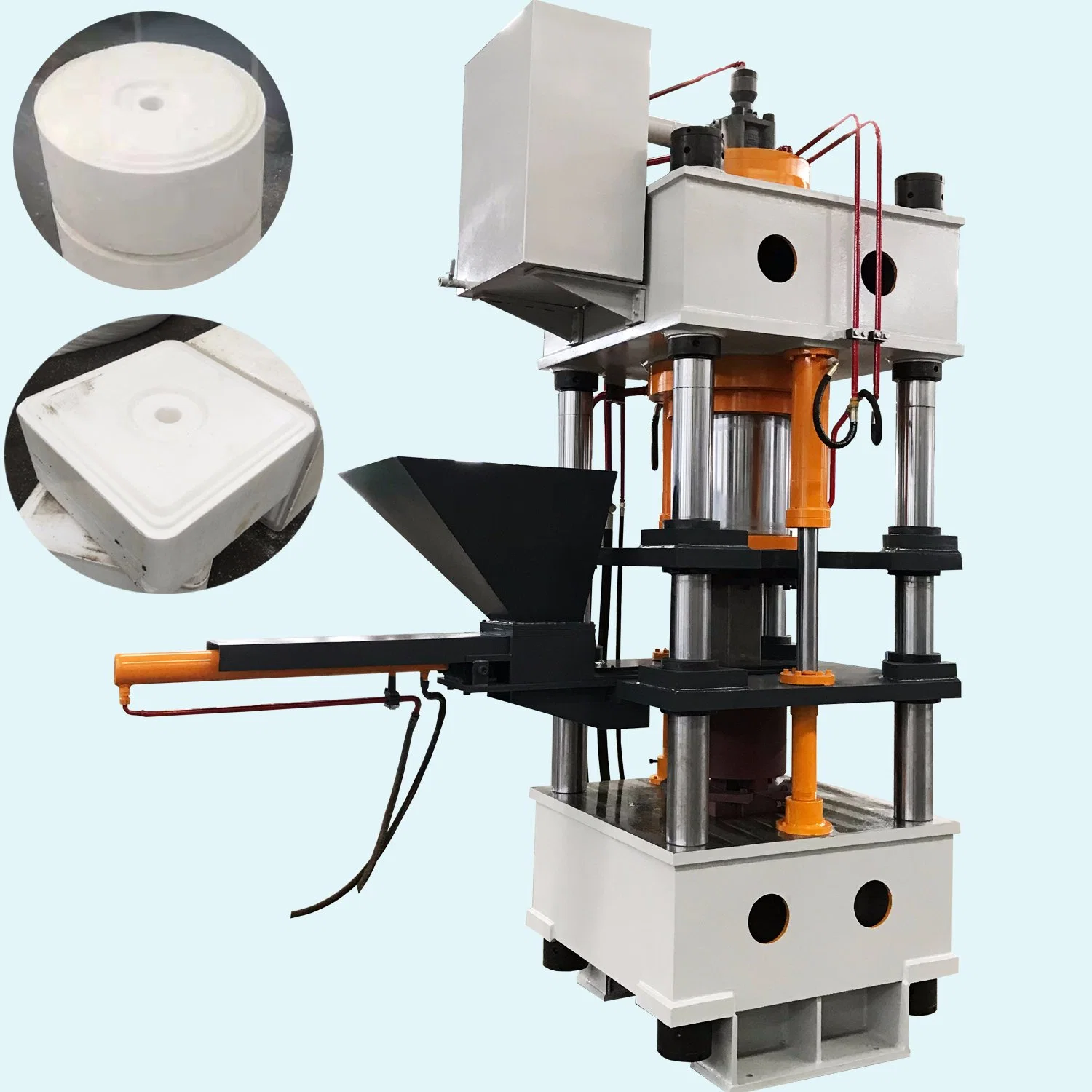 Máquina automática de prensado de bloques de sal hidráulica para la producción de ladrillos.