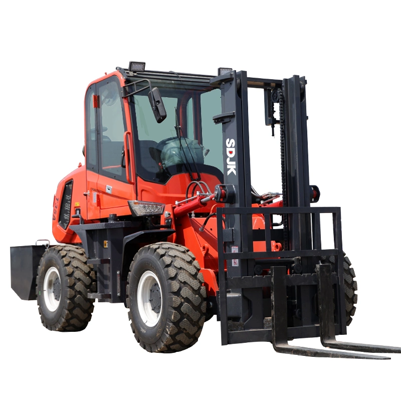 Fast Delivery Factory Price CE ISO Multi-Purpose New Four Wheel Drive 3ton to 6t Diesel 4X4 All Rough Terrain Forklift/ off-Road Forklift with CE ISO