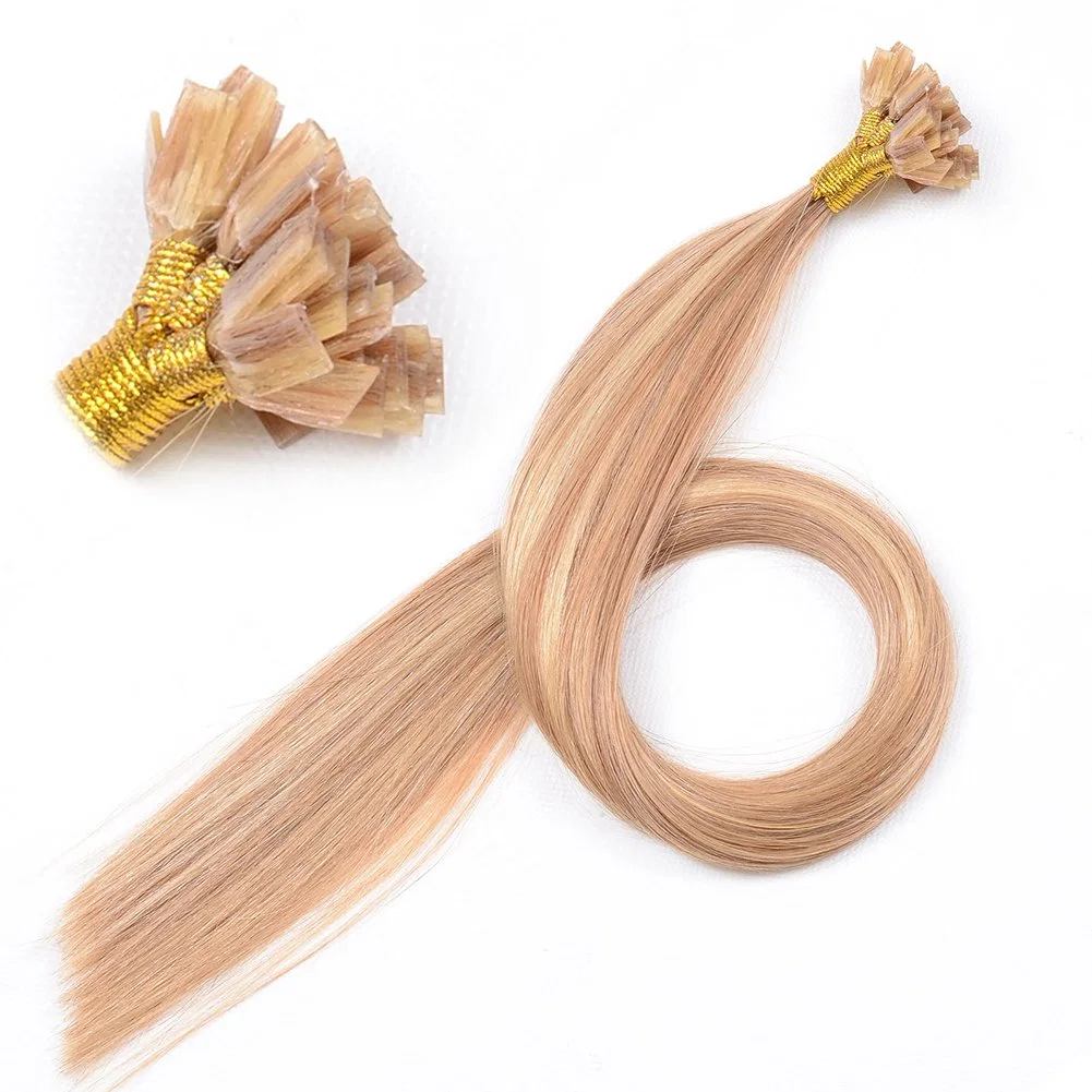 Double Drawn Human Remy Hair Flat Keratin Tip Hair European Human Hair Keratin Hair Extensions Bondings Hair