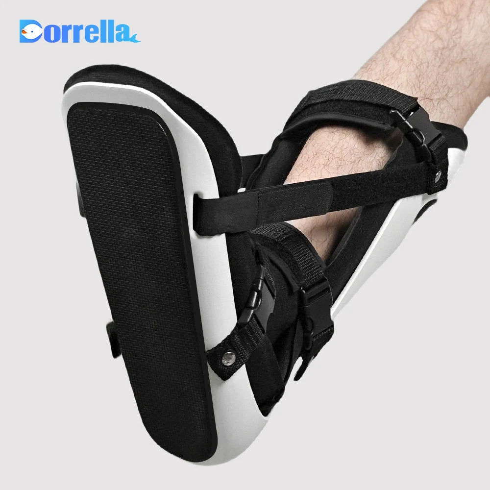 Médico Stablilla nocturna ajustable pie de caída Ortesis plantar pie Fasciitis Tobillo Brace Noche de tablillas de tobillo