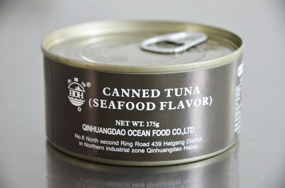 175g Canned Tuna Seafood Flavor Fish Outdoor Army Emergency Can Food