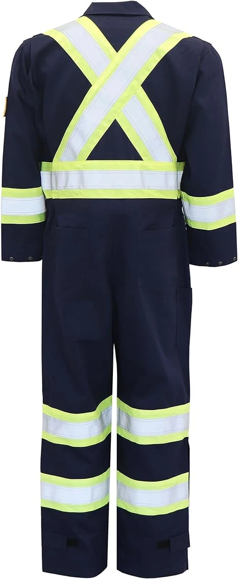 Vestuário de trabalho de elevada visibilidade com retardador de chama