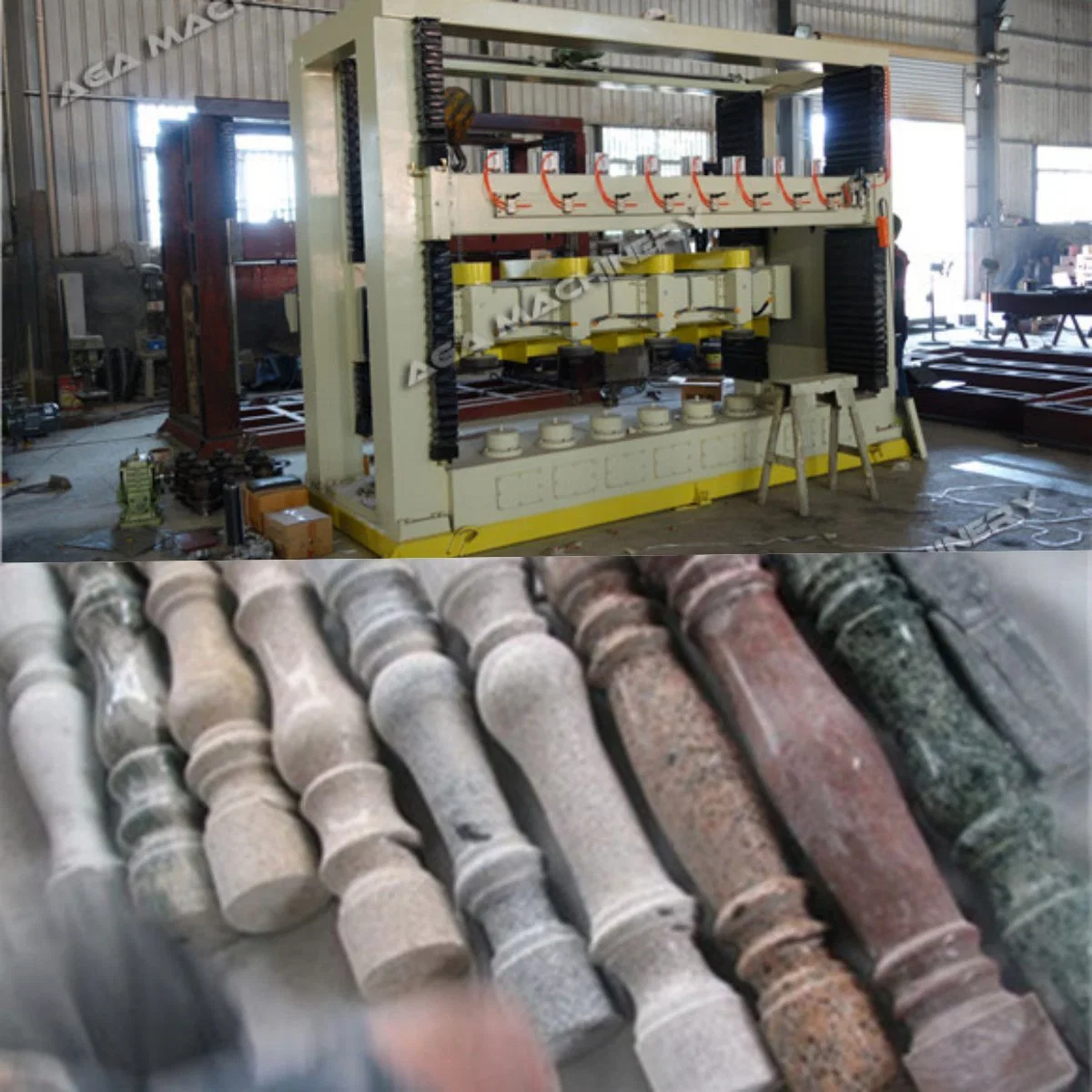 Stone Lathe Profiling Cutting Machine for Making Processing Railing Banister Column