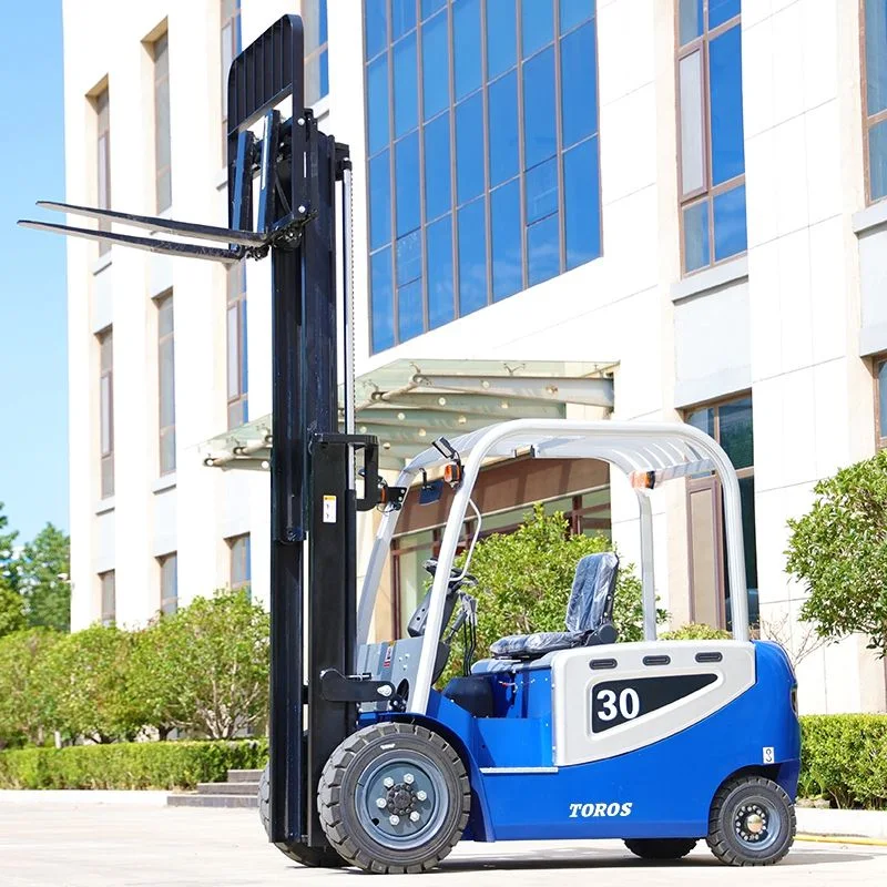 Hot Sale China Nova Forklifts elétricos quatro rodas empilhadeira elétrica Carro elevador multifunções para armazéns com auto-carregamento e com CE