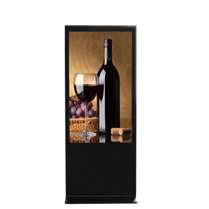 55 Inch Floor Standing 4K Resolution LCD Digital Signage Advertising Display