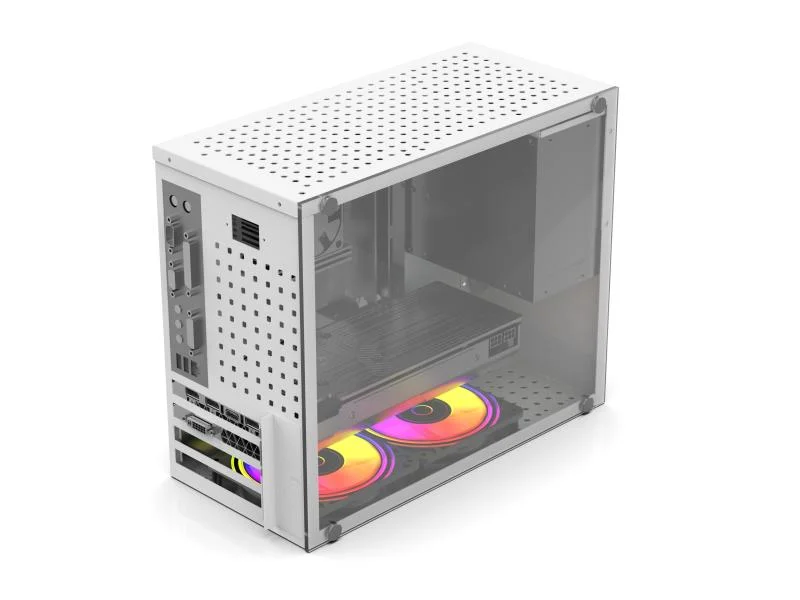 Nouveau Super Hot Micro ATX OEM Gaming Computer boîtier PC Blanc Design en verre trempé panoramique