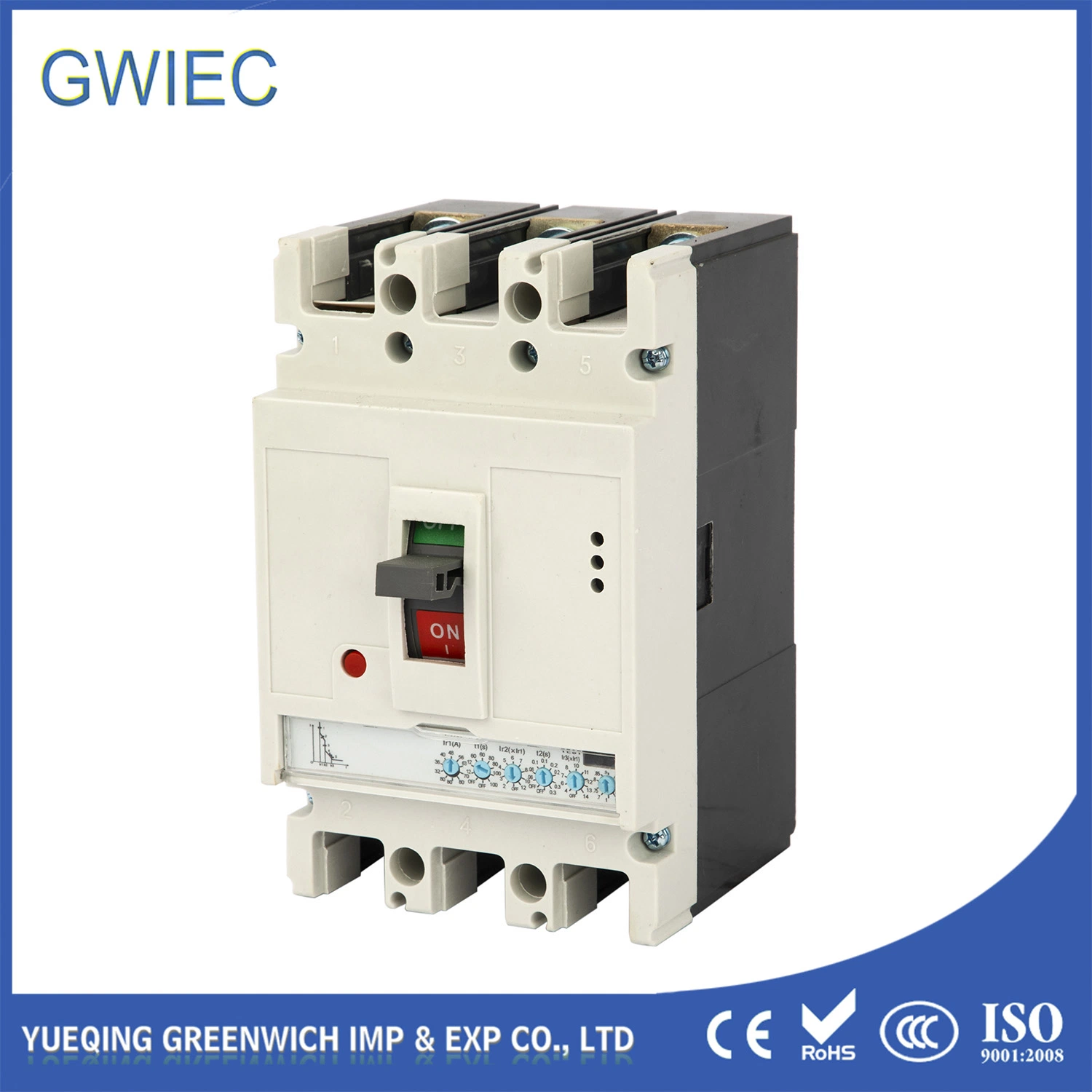 Circuit-Breaker Failure Protection Low Voltage Circuit Breakers 3 Pole MCCB Electronic