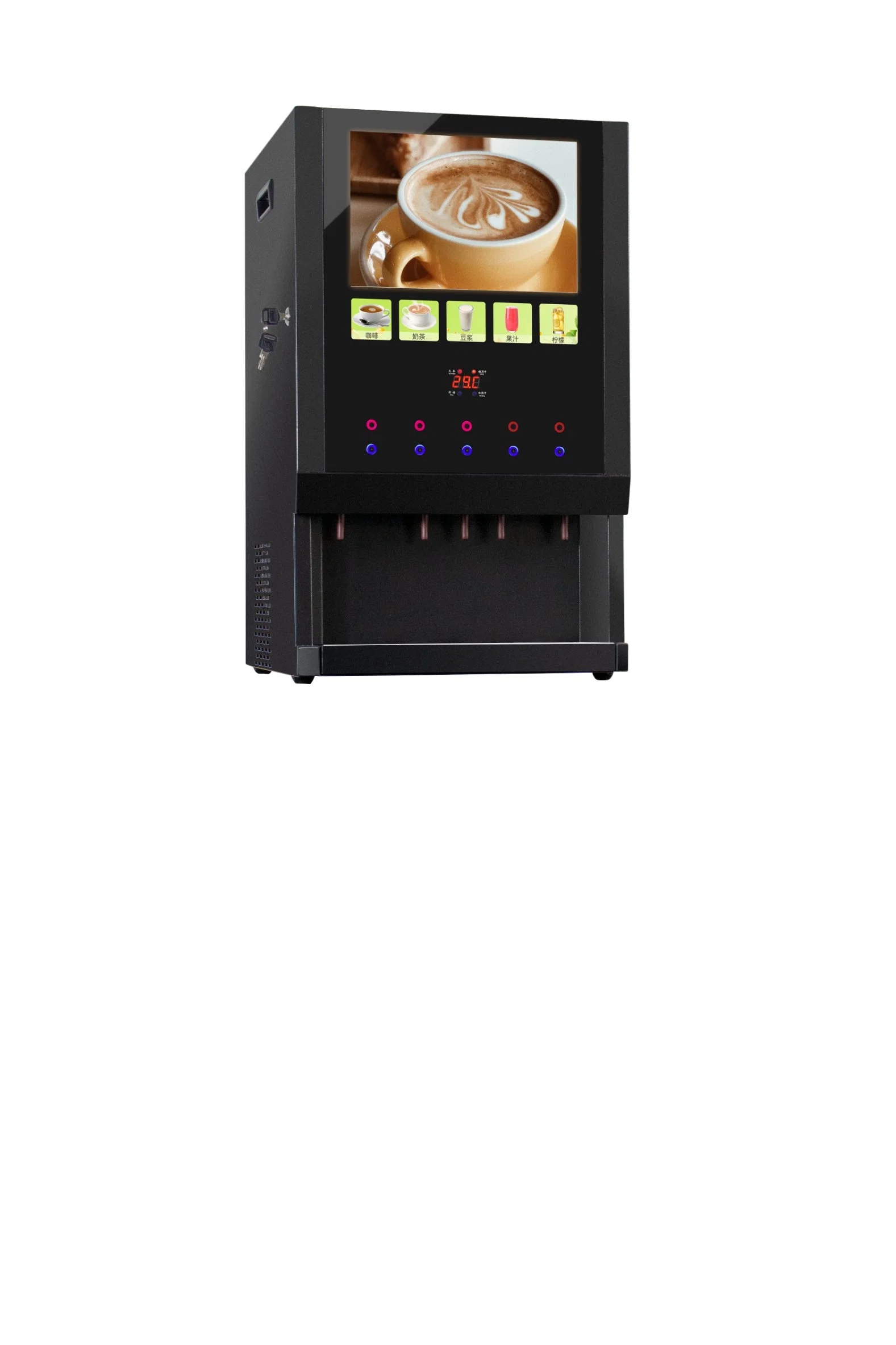 High quality/High cost performance Coin Note Heating Water Maker Tea and Coffee Vending Machine