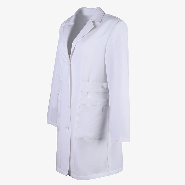 Blouses de laboratoire de conception personnalisée de l'hôpital manteau blanc uniforme