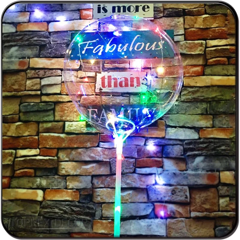 Décorations de fête Fournitures Éléments Ramadan un décor lumineux des feux de fée cadeaux Ballons LED