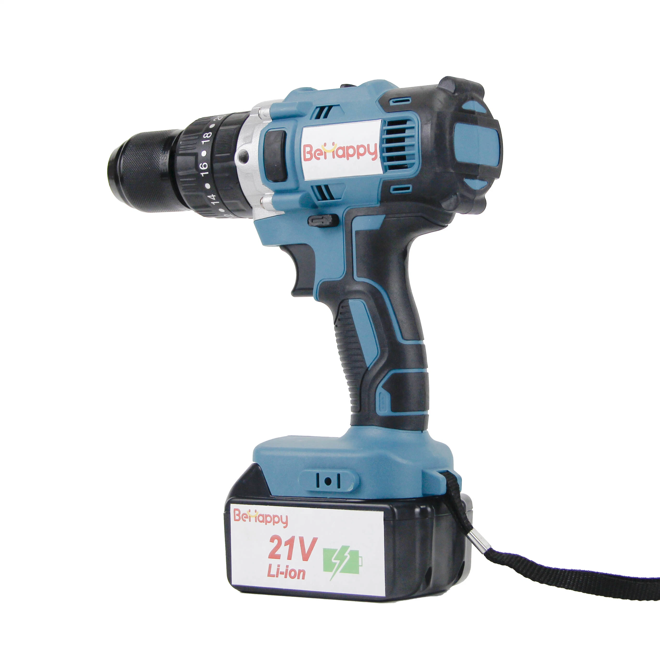 Behappy Customization 21V Cordless Electric Hand Drill Brushless Power Tool