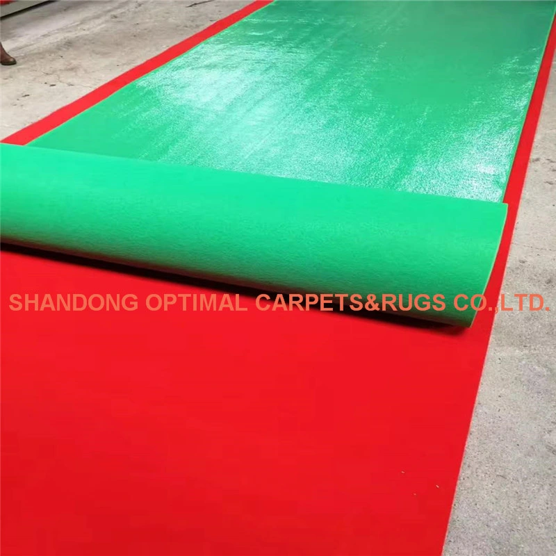 Film-Coated Exhibition Carpet with Protection Plastic Film Expo Flooring Carpet