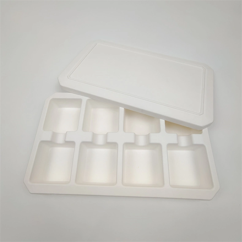 Customized Shockpro of Food Container Waterpro of Biodegradable Paper Pulp Molded Paper Tray for Egg, Apple, Mooncake