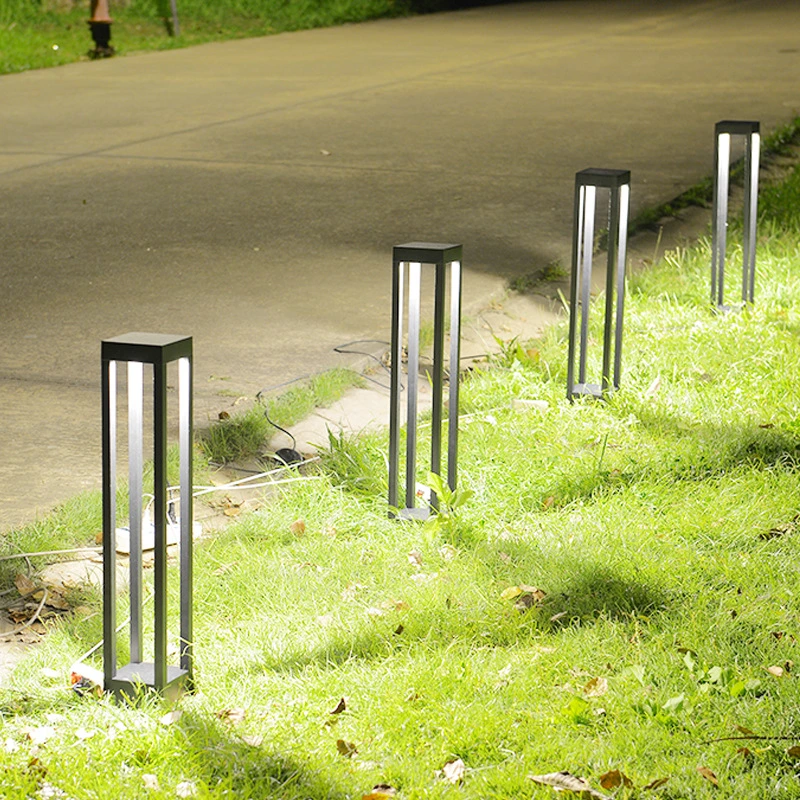 Lumière de bornage en gros pour jardin paysager extérieur au sol avec éclairage LED pour pelouse.