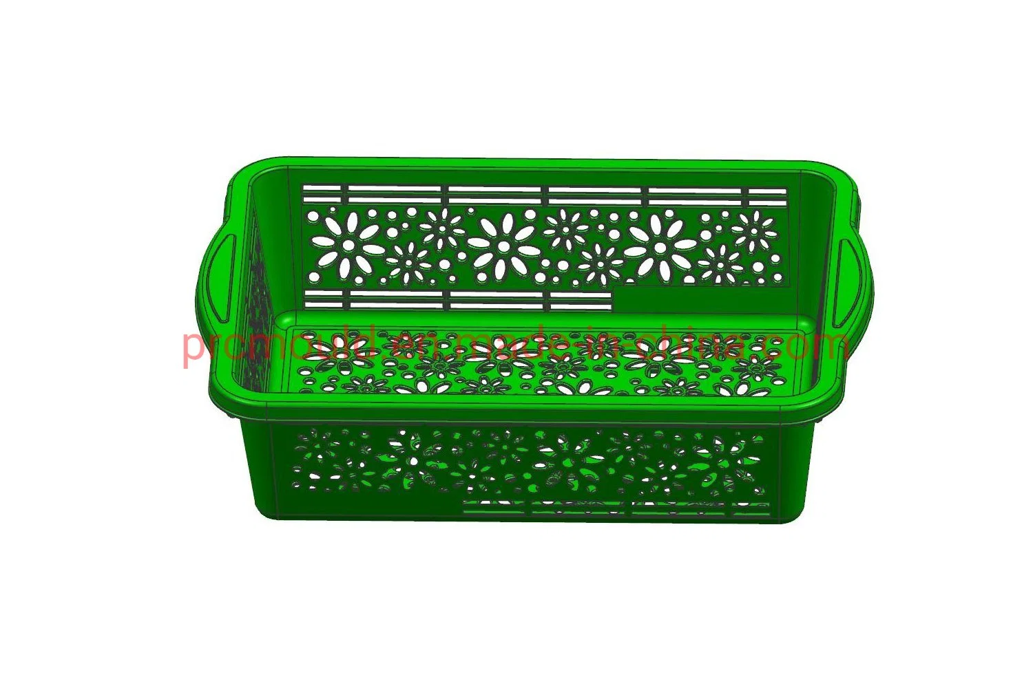 Plastic Injection Kitchen New Design Square Vegetable Fruit Basket Template Mould