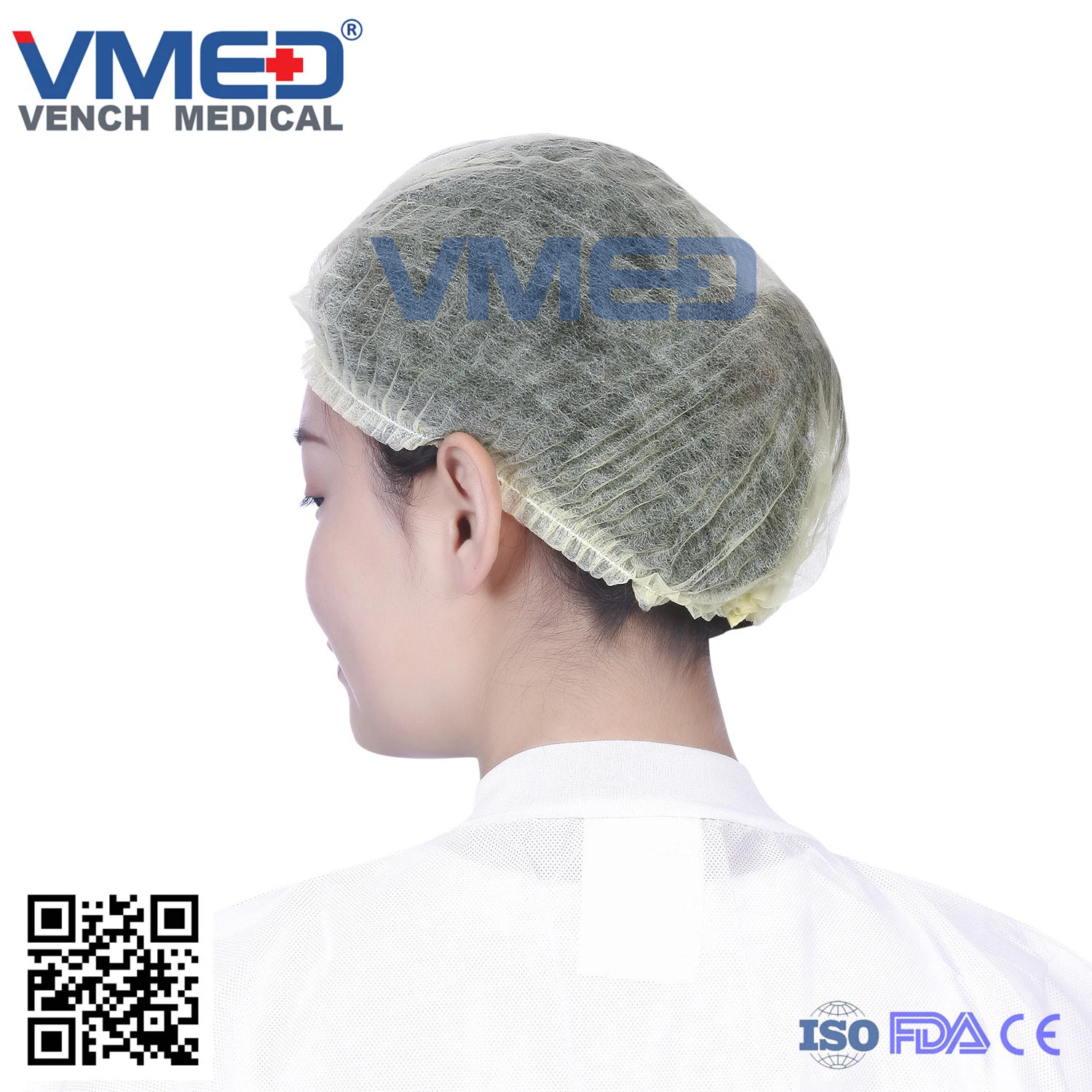 Supply SBPP/PP/PE Shower/Mob/Bouffant/Clip/Crimped/Pleated/Strip Invisible Chef/Nurse/Doctor/Surgical/Round/Hospital/Medical/Dental/Nonwoven Disposable Cap